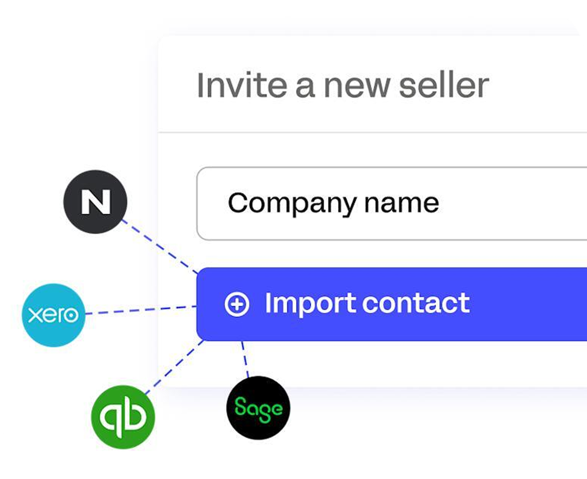 Invite a new seller interface