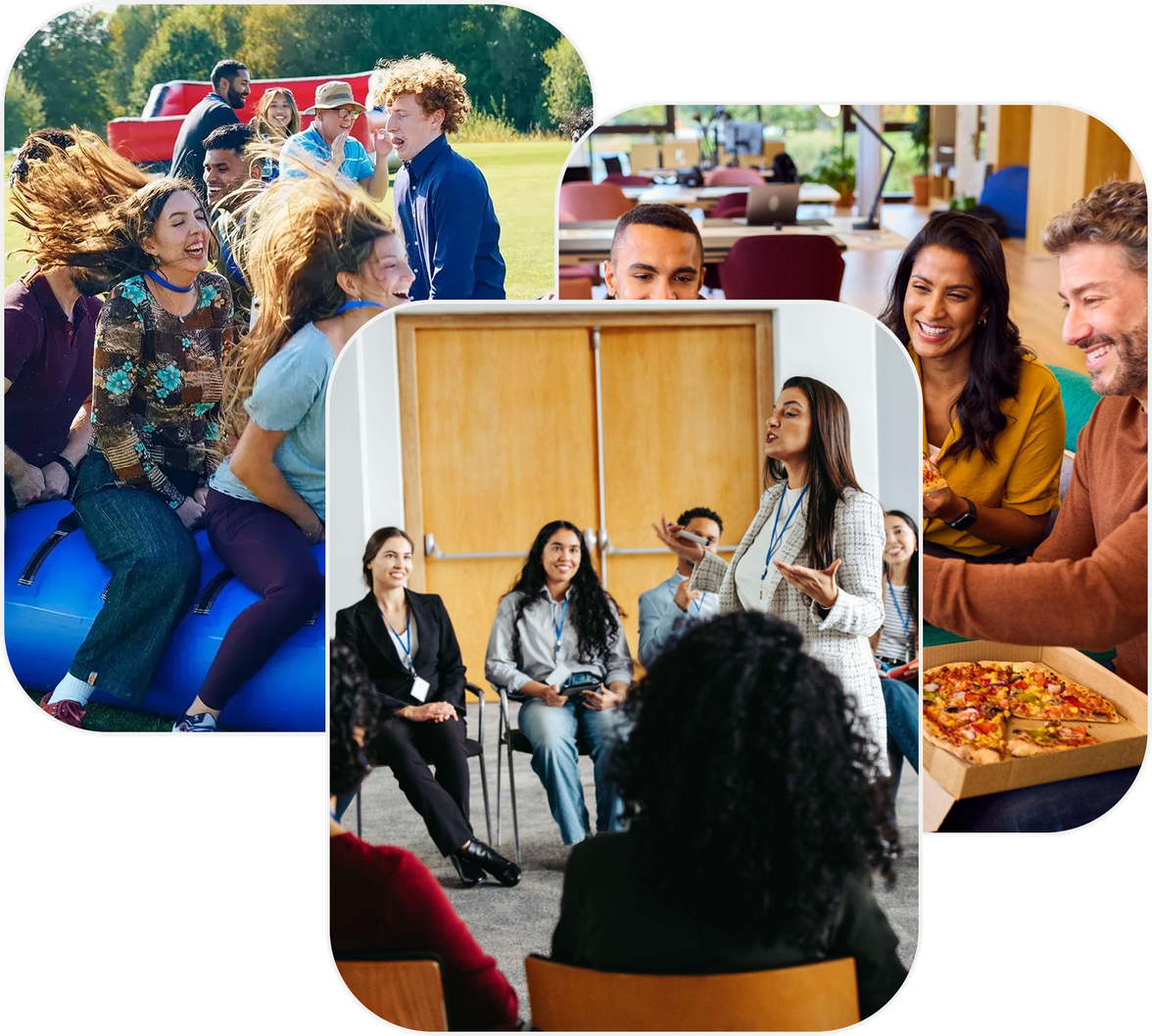 Corporate event photo collage